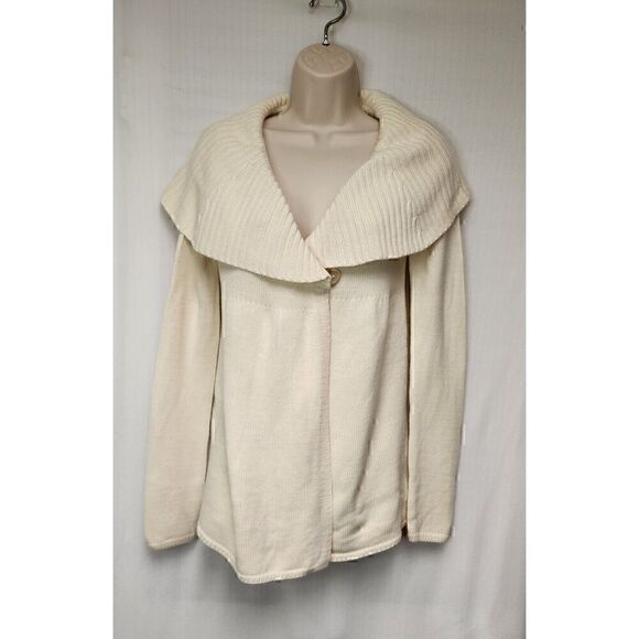 The Limited Womens Small Beige Tan Shawl Neckline Wool Cardigan Sweater Size SM - Picture 2 of 5
